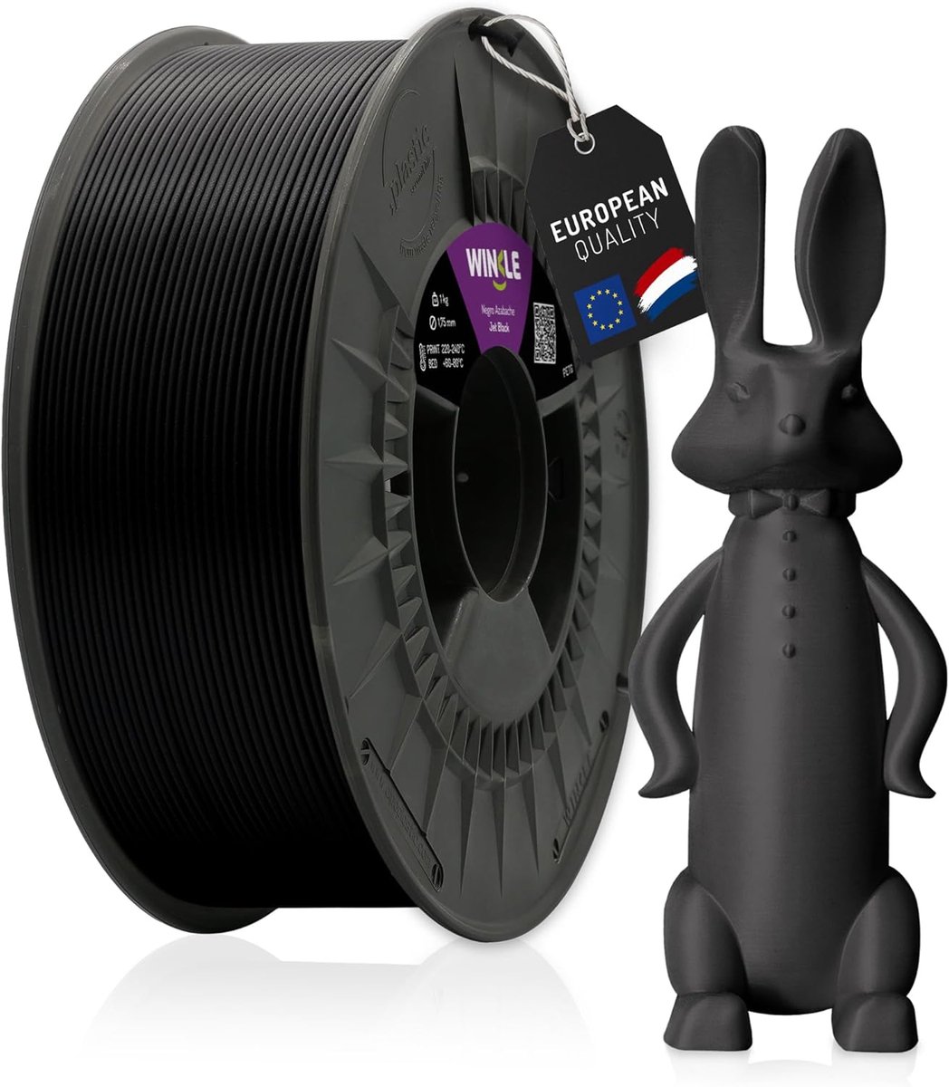 PETG Filament 1.75mm Zwart 1kg voor 3D Printers - Hoge Precisie