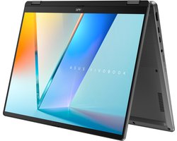 ASUS Vivobook 14 Flip TP3407SA-SG167W Copilot+ PC Intel Core Ultra 5 226V Hybride (2-in-1) 35,6 cm (14") Touchscreen WUXGA 16 GB LPDDR5x-SDRAM 512 GB SSD Wi-Fi 7 (802.11be) Windows 11 Home Nederlands Grijs