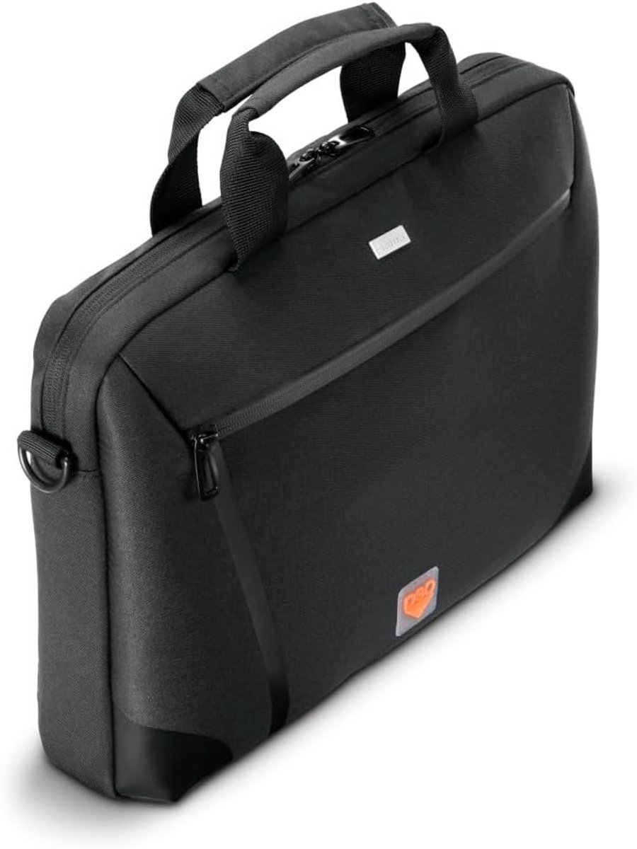 Laptoptas 13-14 inch Schokdicht Zakenmodel met Schouderriem en Organizer - Zwart