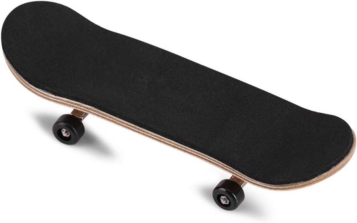Professioneel Vinger Skateboards Set 5-laags Esdoornhout + Metalen Assen Inclusief Montagepakket en Opbergdoos Zwart