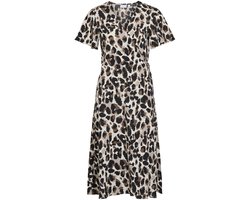 VILA jurk met V-hals VILOVIE korte mouwen