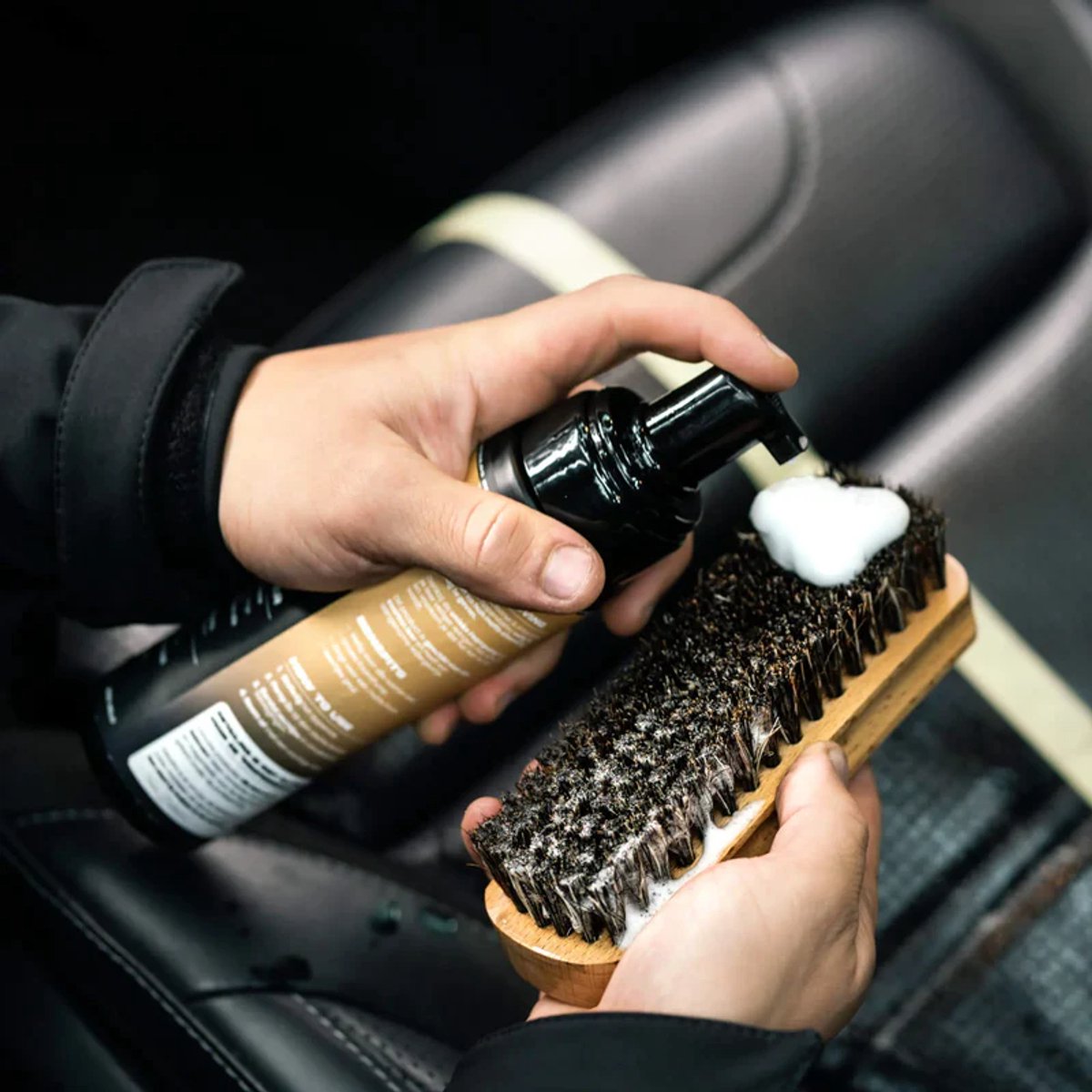 Detailrs Clean & Matt Leather Set - Leer Reiniger - Leerreiniger Auto - Alcantara Reiniger - Alcantara Borstel - Leder Reiniger Auto - Car Detailing - 200ml – foto 7