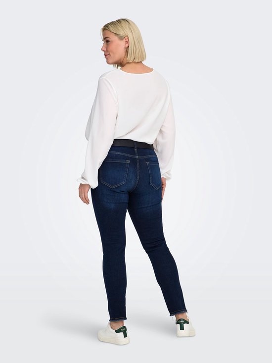 ONLY CARMAKOMA - CARWILLY LIFE REG SK ANK RAW REA4342NOOS - Denim Dark Blue - Femme - Taille W48XL32