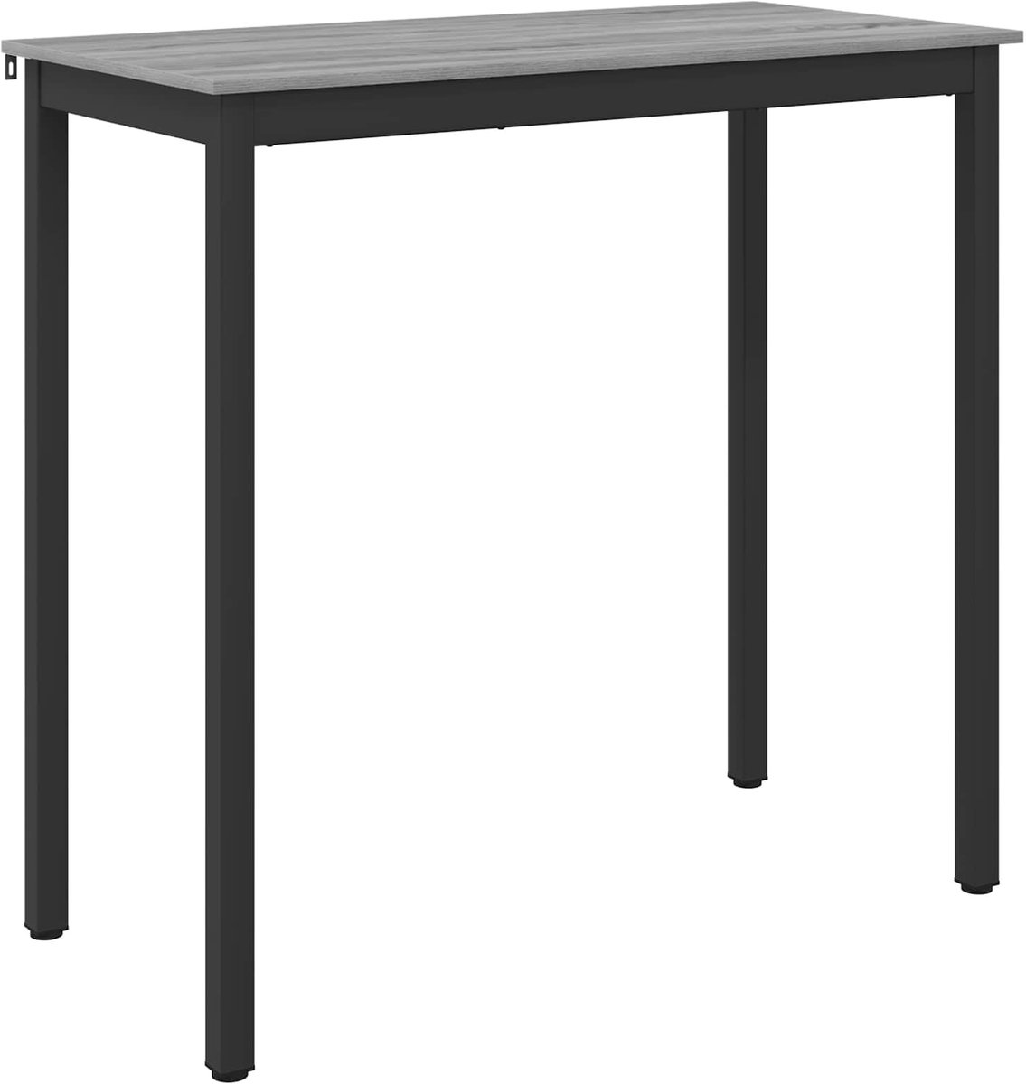 vidaXL Staande - Bartafel - Bewerkt - hout - Rechthoekig Grijs sonoma