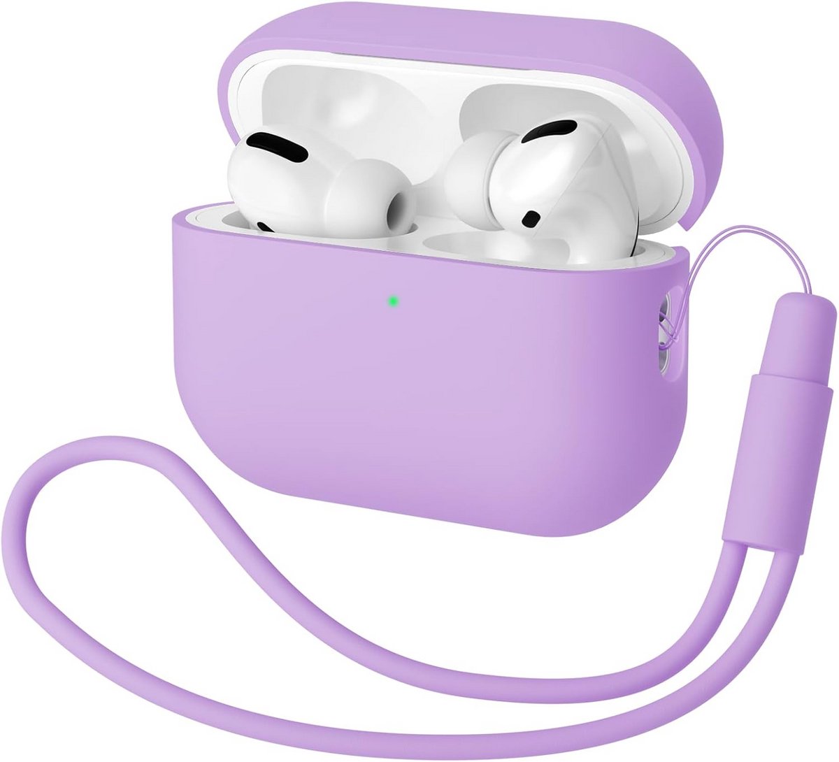 Draagbare Siliconen Beschermhoes voor AirPods Pro 2 (2022) - Dun en Paars