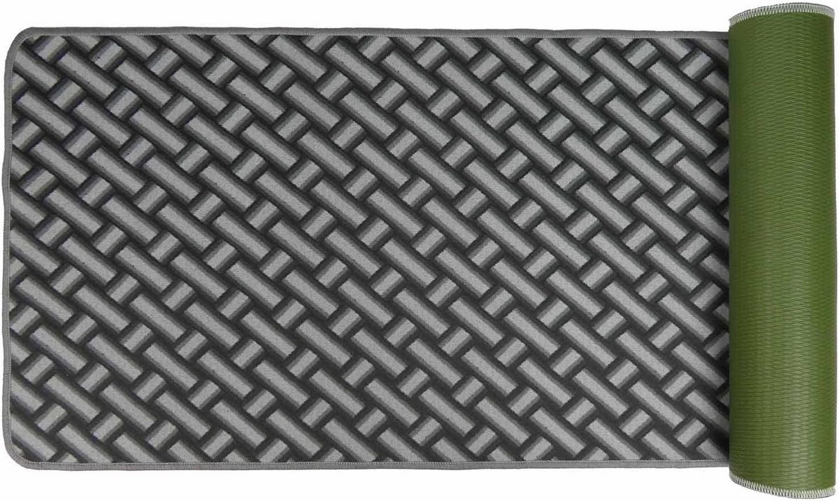 Wasbare Antislip Keukenmat 50cm Breed - 3D Geweven Korte Pool - Op Maat Leverbaar