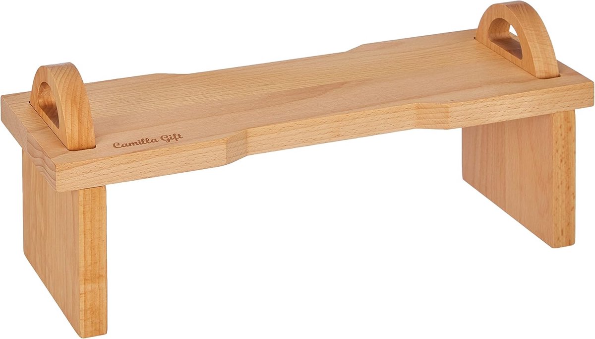 Houten Snijplank en Serveerblad van Beukenhout, Demonteerbaar met Handgrepen
