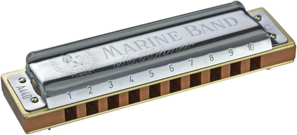 Blues Mondharmonica in C - Klassiek Model met Perenhouten Kam