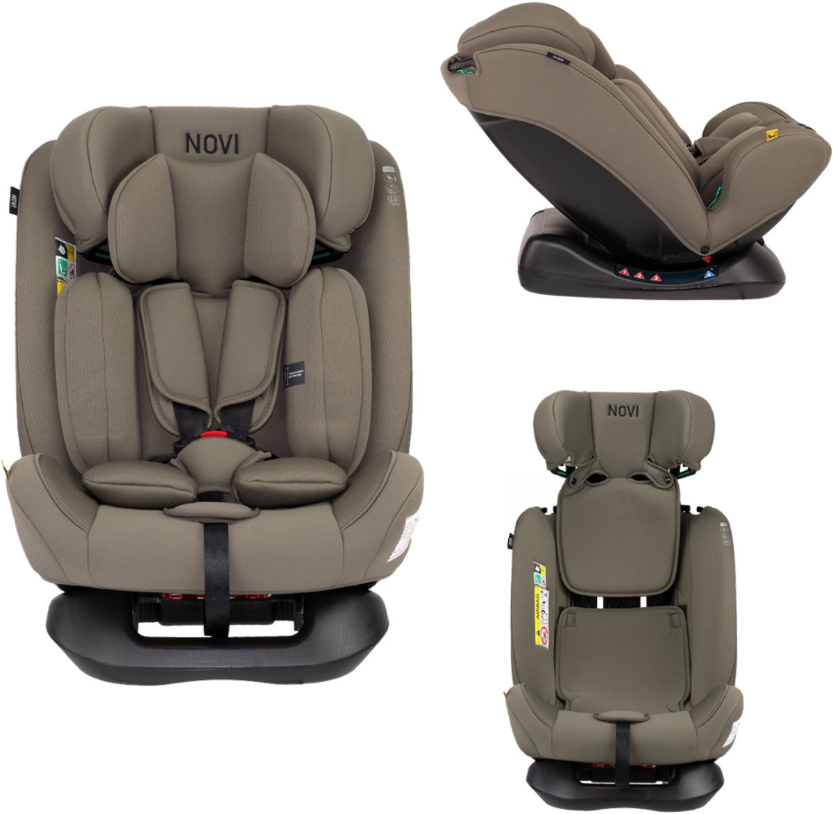 Novi Baby® Lucas Premium - Autostoel - I-Size - Dark Taupe - Groep 0-1-2-3