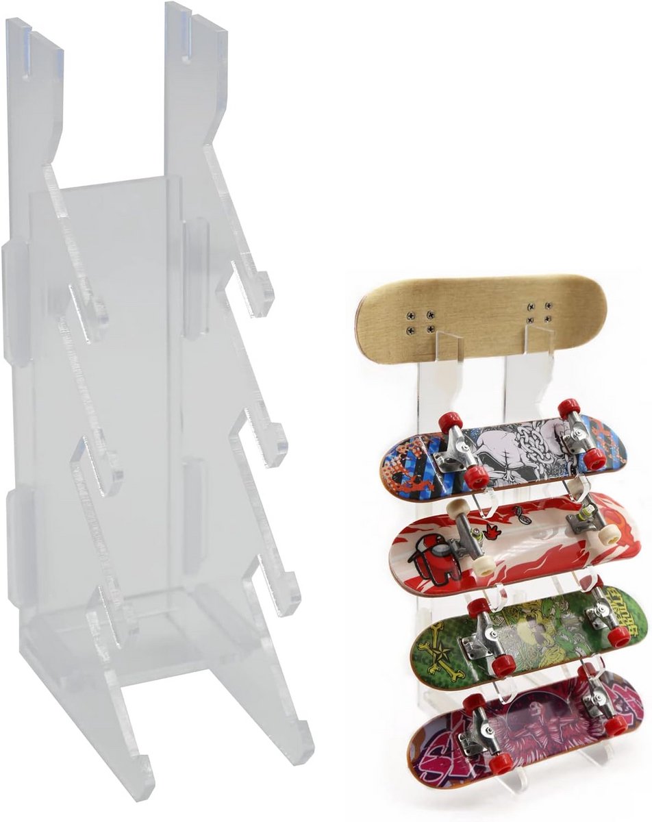 Fingerboard Standaard met 5 Lagen - Presentatierek voor Mini Skateboards