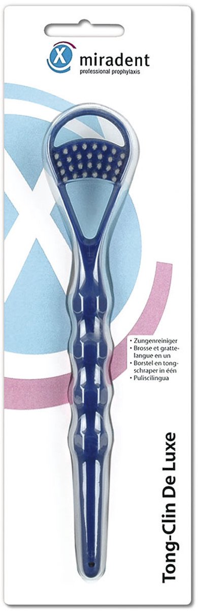 Miradent Tongreiniger Deluxe Blauw 1 st