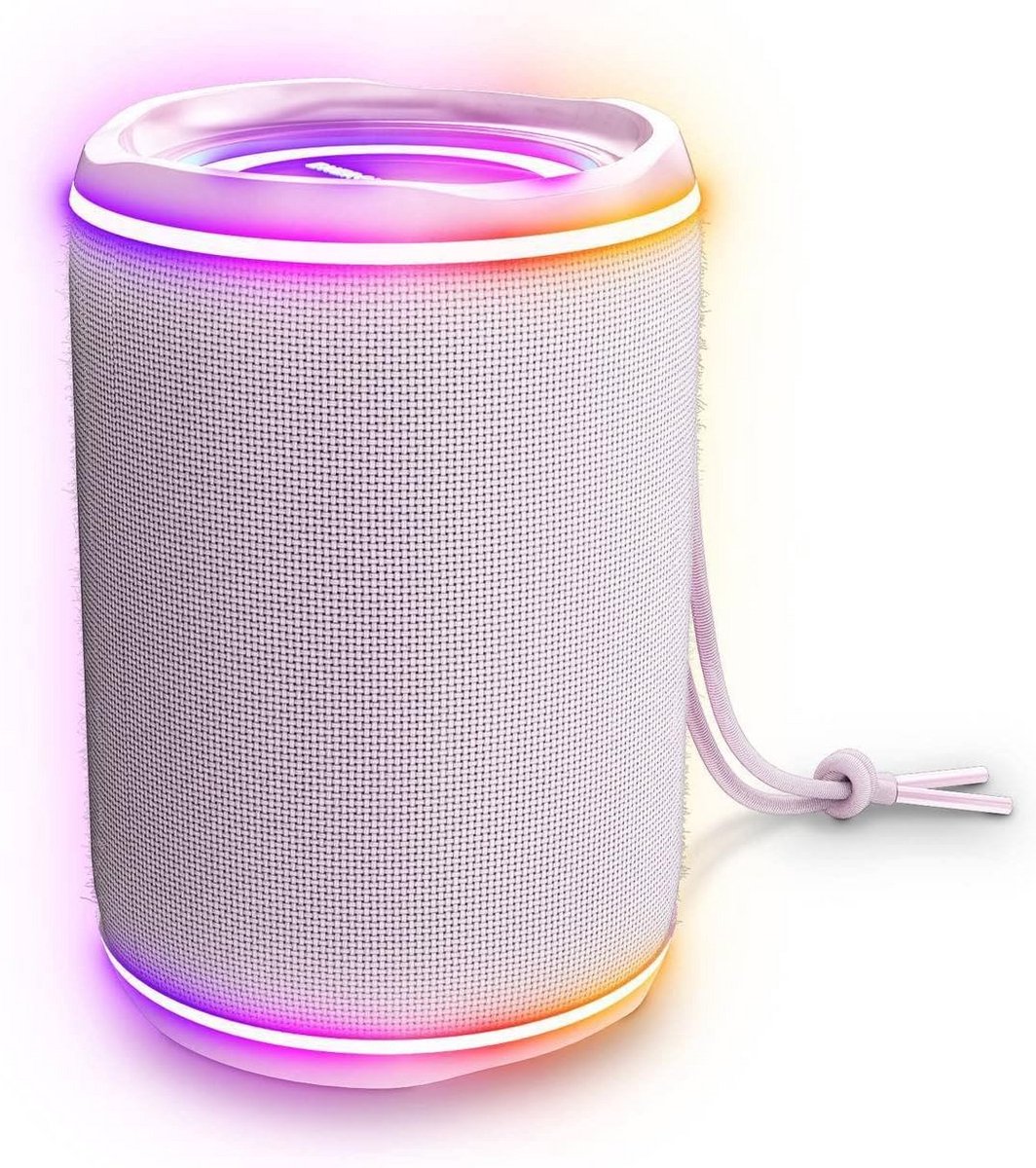 Draagbare Bluetooth Speaker 16W met RGB LED Verlichting, IPX4 Waterdicht en TWS