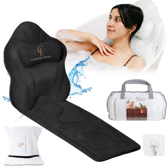 Comfortabele Badkussens Voor Nek- En Rugsteun - Ontspan In De Badkuip Met Deze Luxe Badkussen Ideaal Voor Thuis Spa Ervaringen