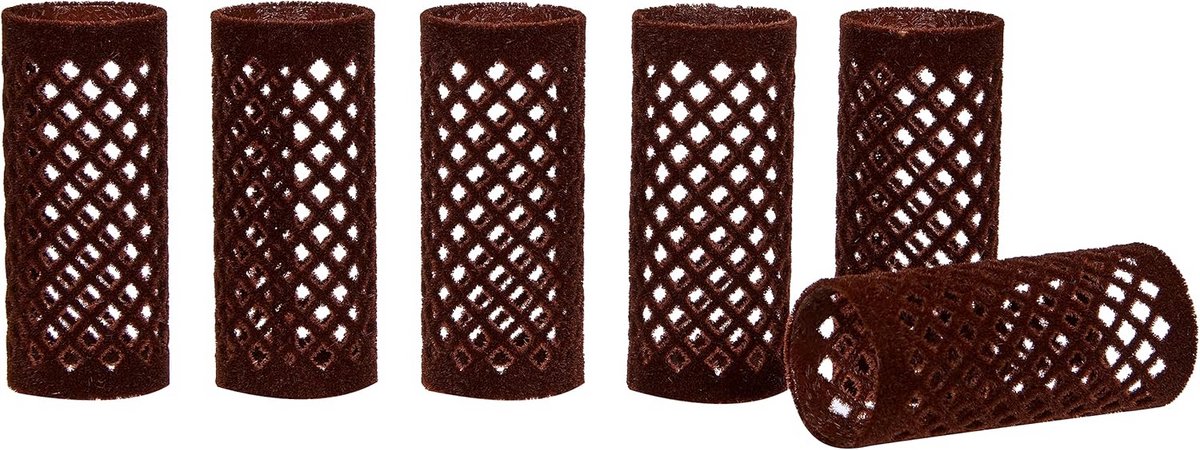 Professionele Vlokken Haarrollers - 28 mm - Bruin (Set van 12)