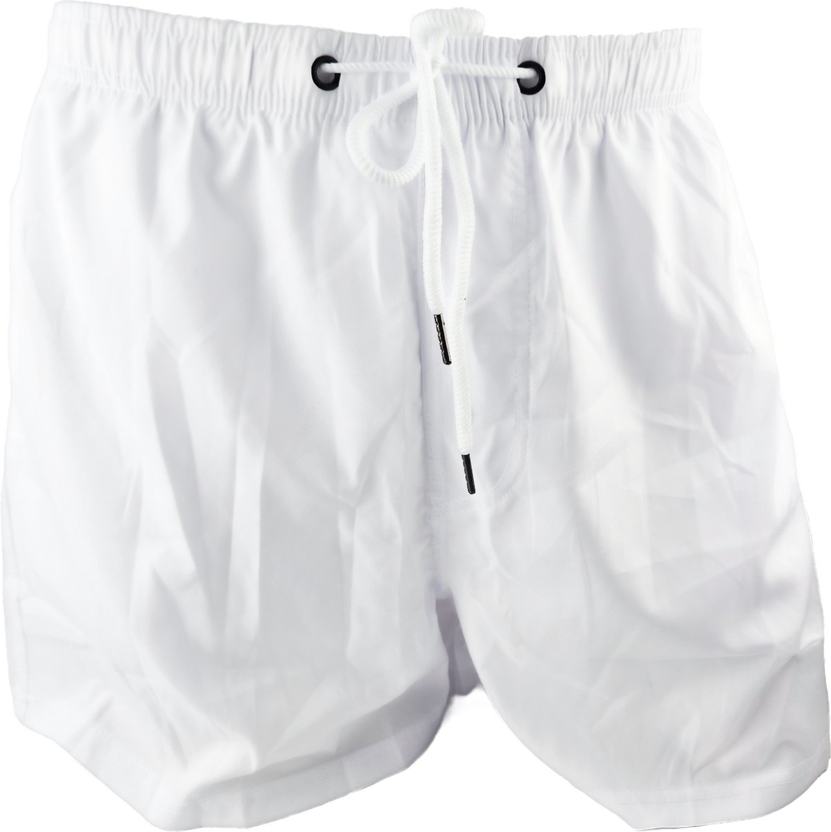 BamBella ® - Zwembroek - Maat S/M - wit zwemshorts - short man mannen korte broek heren