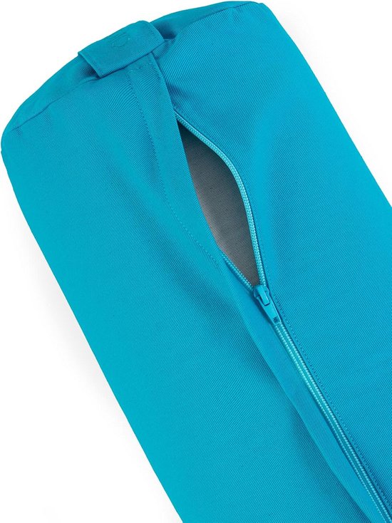 Ronde Yoga Bolster Kussen met Biologische Boekweitdoppen - Wasbare Katoenen Hoes — afbeelding 4