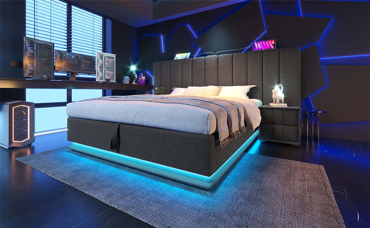 REDOM Opbergbed 180x200 cm met Hydraulisch Liftsysteem en - afbeelding 3