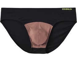Heren slips bamboe met voorgevormde zak comfortabel en ondersteunend