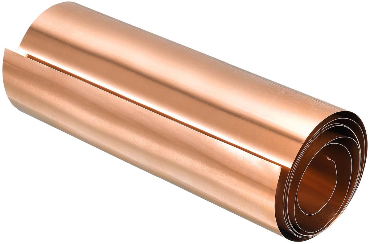 Zuivere Kopere Plaat 0.05mm x 150mm x 1000mm - Dunne Folie voor Hobby en Bouw