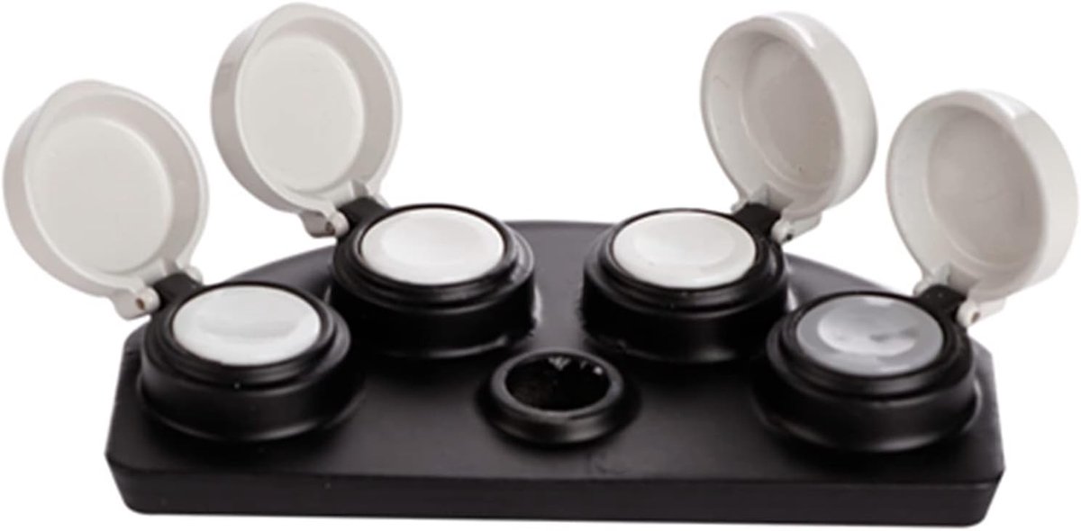 Oil voor Horloges - 13×6×2 - 4 Dish - Horloge Olie Dip Tool - Horloge Oiler Dish met Deksel - Horloge Reparatie Accessoire