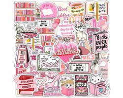 Pack van 104 Aesthetic Boek Stickers - Waterproof Anime Stickers voor Laptop - Kindle - MacBook - Journal Scrapbook - Creatieve Cadeaus voor Boekliefhebbers