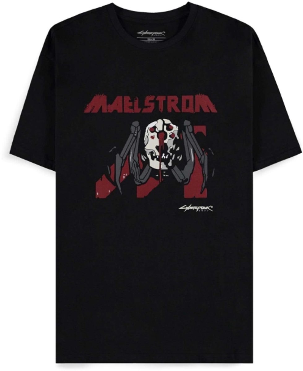 Cyberpunk 2077 - Maelstrom mural Unisex Tshirt - L - Zwart
