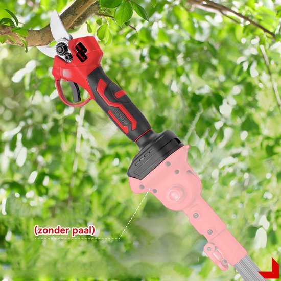 ONEVAN Elektrische Snoeischaar - 30mm Snijdiameter - Takkenschaar - Borstelloze Motor - Accusnoeischaar - met 2x Accu's - Voor Boomgaard, Tuin, Boerderij, Park, Tuinieren van ONEVAN — afbeelding 5