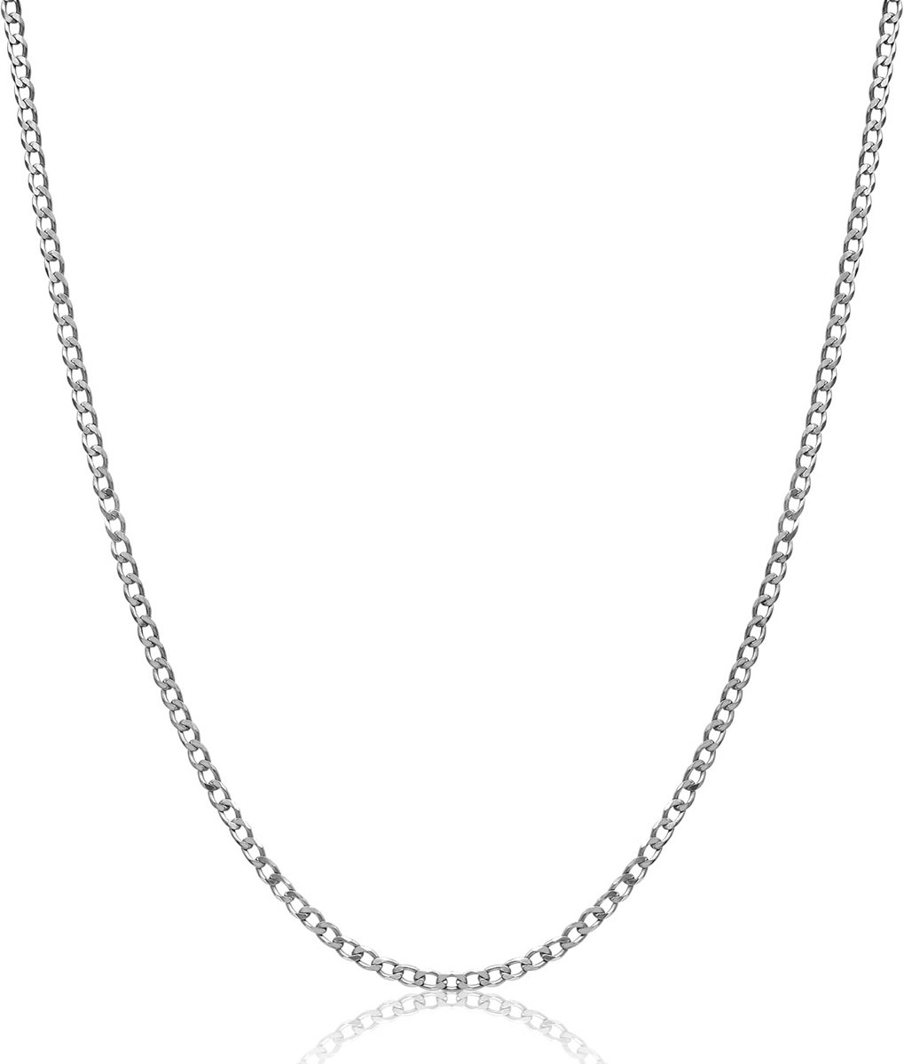 Grumetta Collier 2,3 mm in Rhodium-Verzilverd 925 Sterling Zilver - Diverse Lengtes