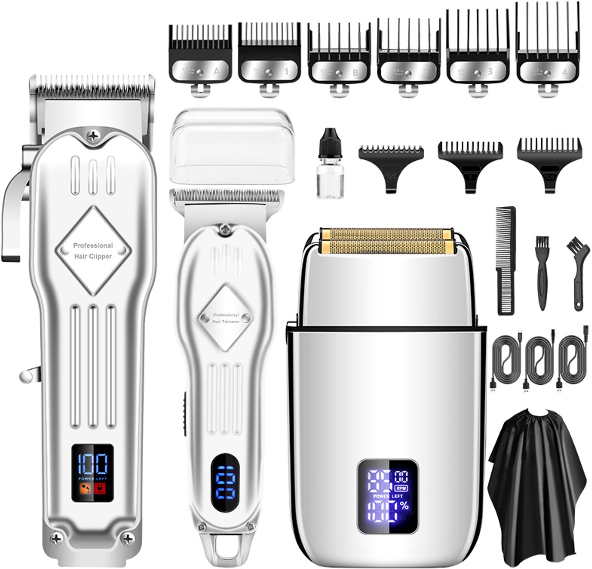 Professionele tondeuse en baardtrimmerset