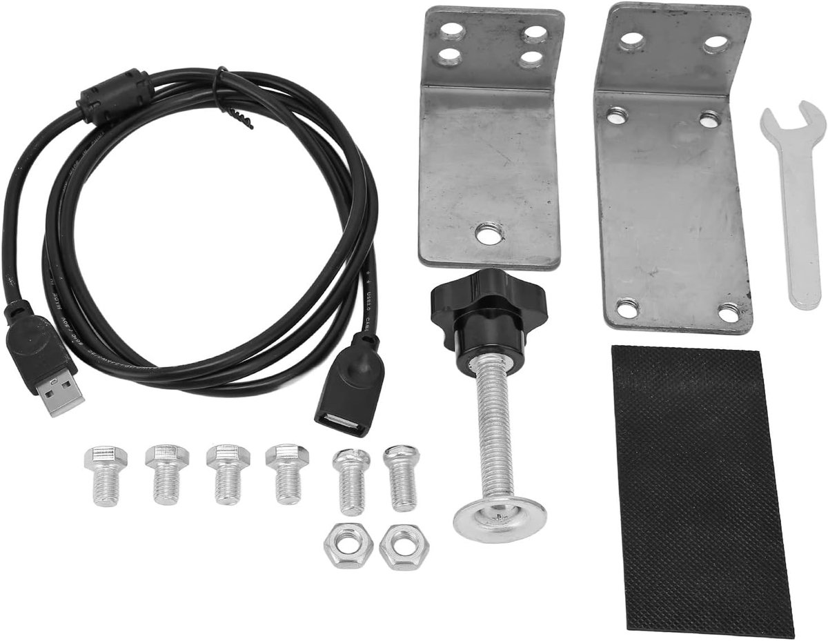 USB Handrem Beugel - Sim Racing Handrem - Race Simulators - Hoge Stijfheid Metaal - 15x15x6 cm