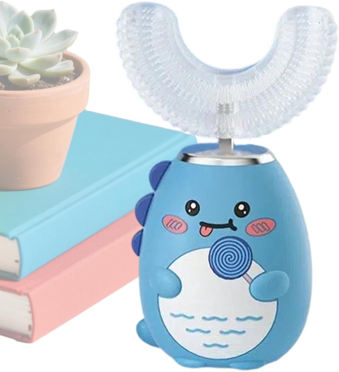 U-vormige tandenborstel - Elektrische kinderborstel - Dagelijkse mondhygiëne - 3 Poetsmodi - 1016 x 417 cm