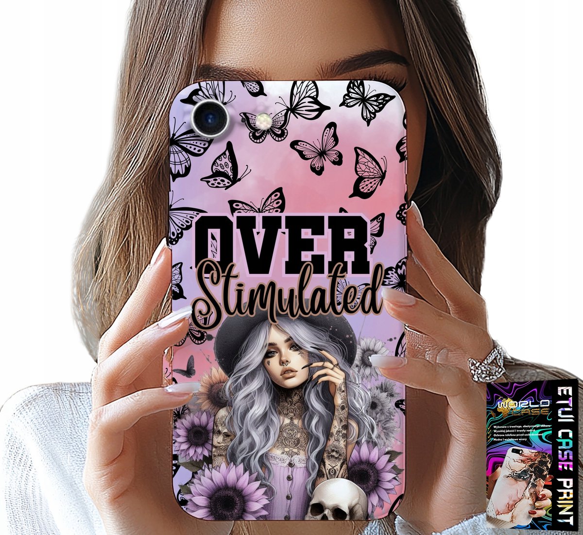 HOESJE VOOR IPHONE 7 / 8 / SE2 - OVERSTIMULATED, TEENAGE PATTERNS, HOESJE