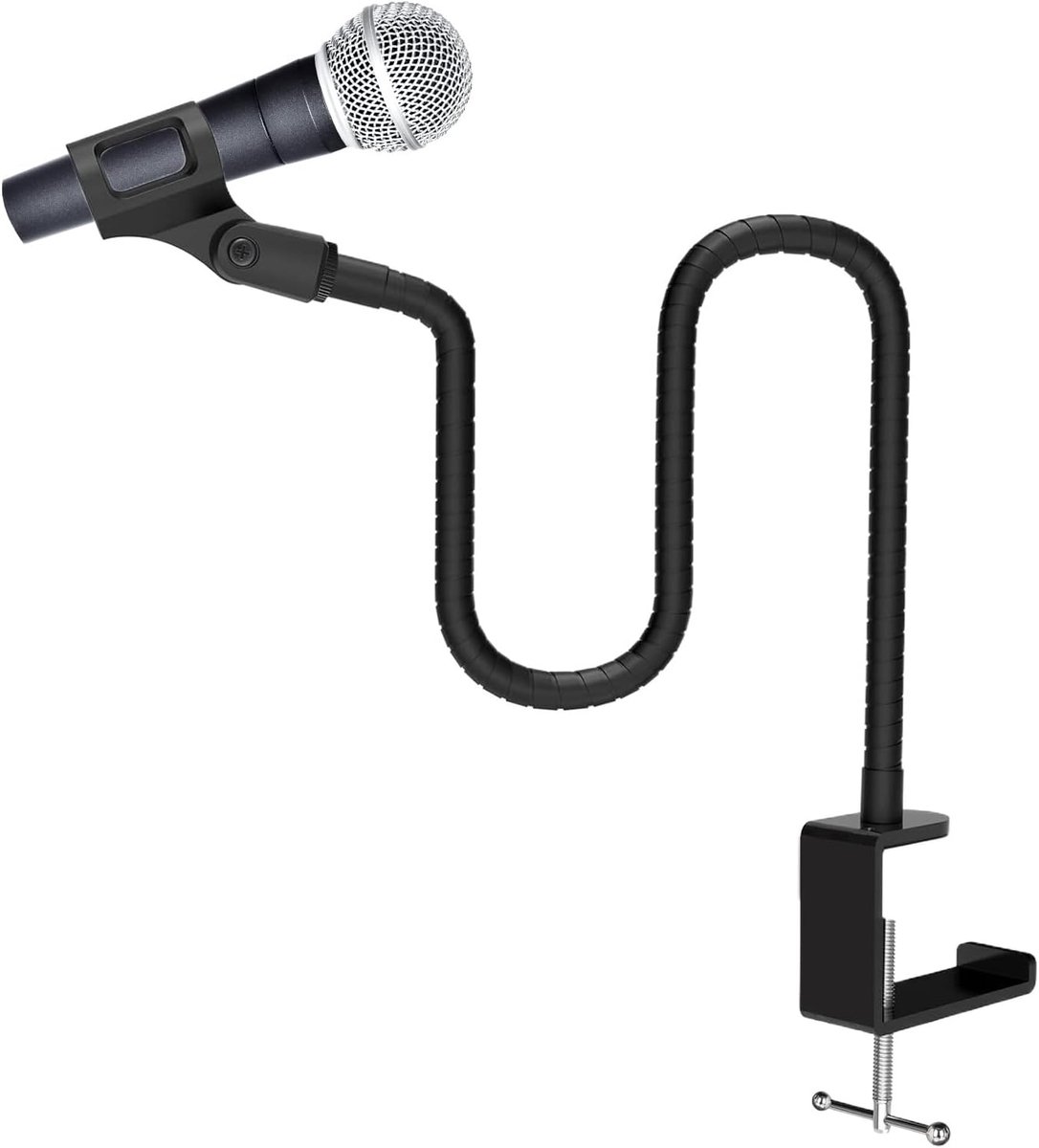 Microfoonarm - Zwanenhals standaard - Opname en streaming - Met adapter 3/8-5/8 - Slang 477 cm