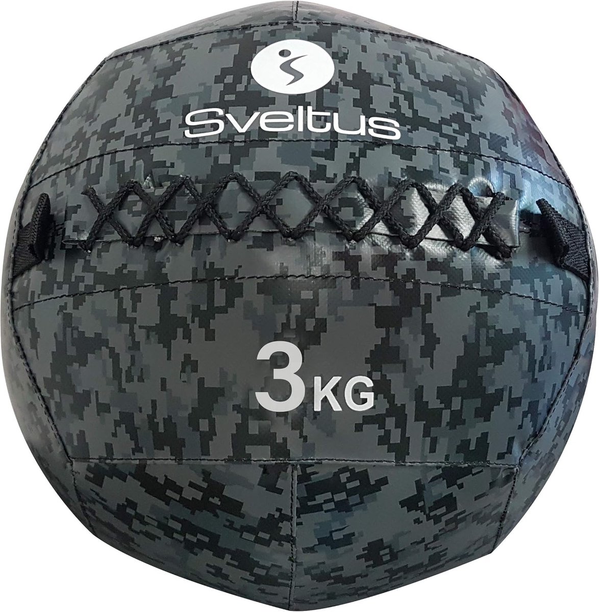 Wandbal - Medicijnbal - Intensieve Training - Versterkte Naden - 3 kg - Camouflage