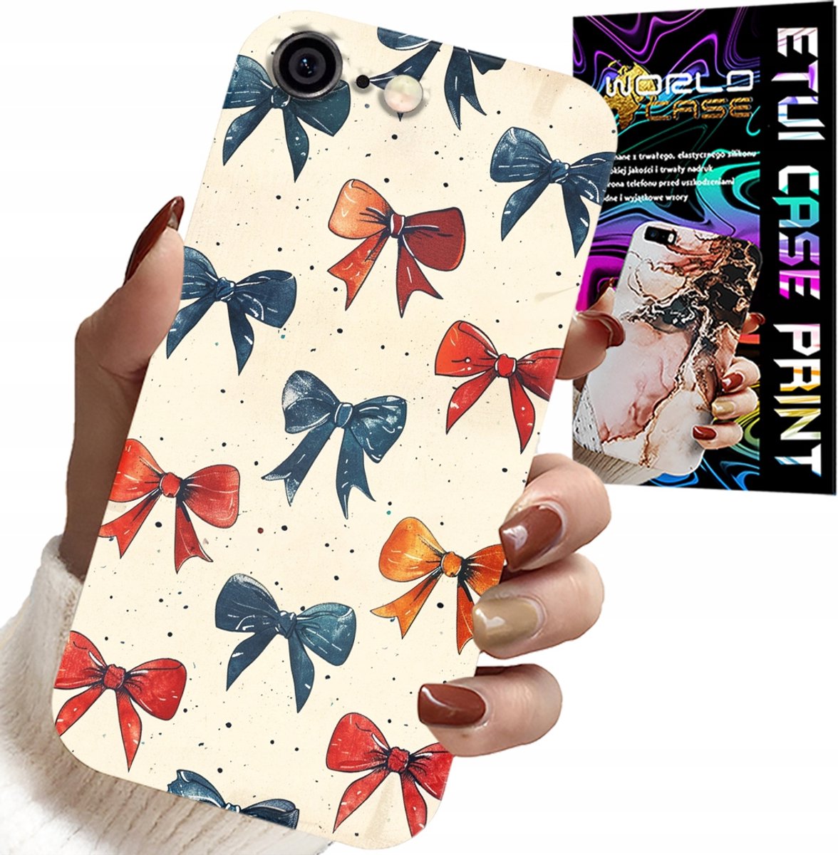 iPhone hoesje (6 Plus) - Kleurrijke linten, modieuze patronen