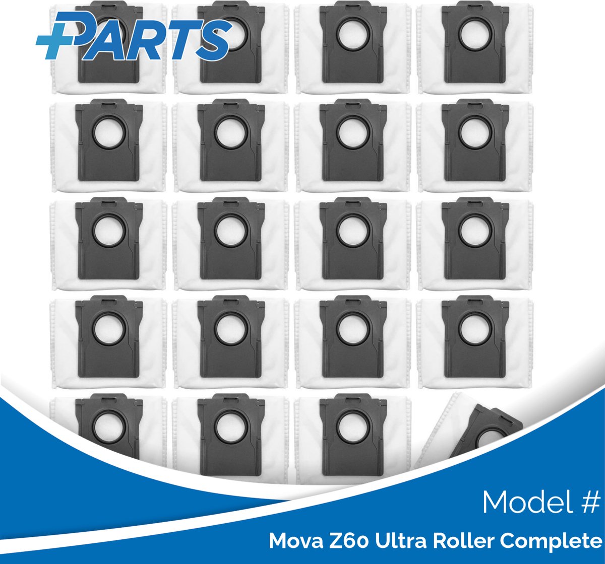Mova Z60 Ultra Roller Complete Stofzakken (20 Stuks, Plus.Parts® alternatief voor RDB8)