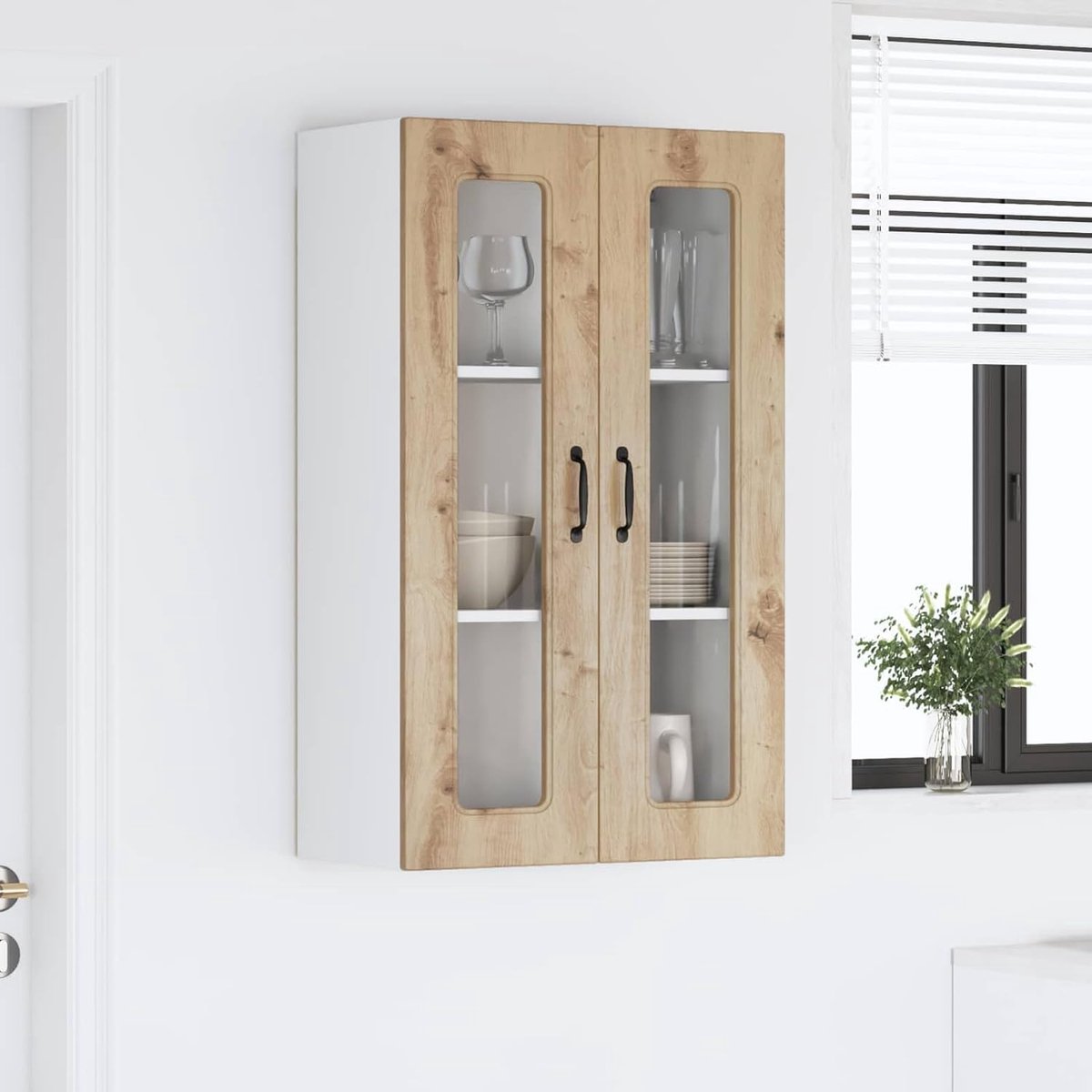 Keukenkast - Opbergkast Keuken - Modulair Keukensysteem - Vrije Combinatie - 60x31x100 cm - Artisan-eiken