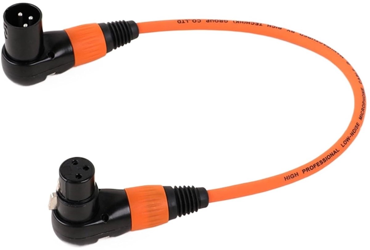 XLR Kabel - Microfoonkabel Audio - Muziek Opnemen - Afgeschermd Vlechtwerk - 10 Meter - Oranje