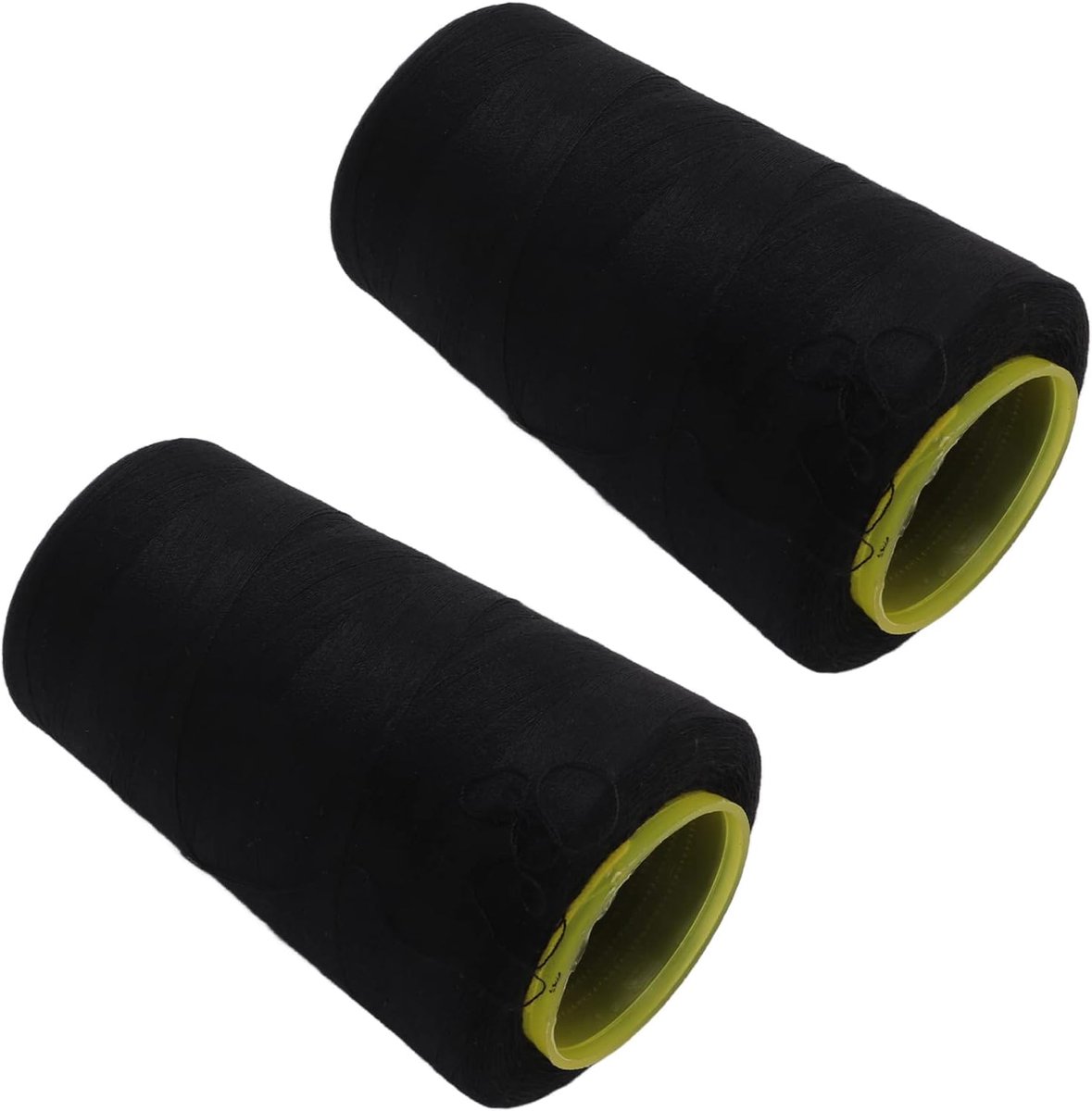 Naaigaren Set - Polyester Garen - Naaimachine Gebruik - 3000 Meter Spoelen - 2 Stuks - Zwart