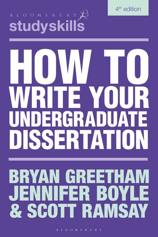 Bloomsbury Study Skills- How to Write Your Undergraduate Dis ... - cover