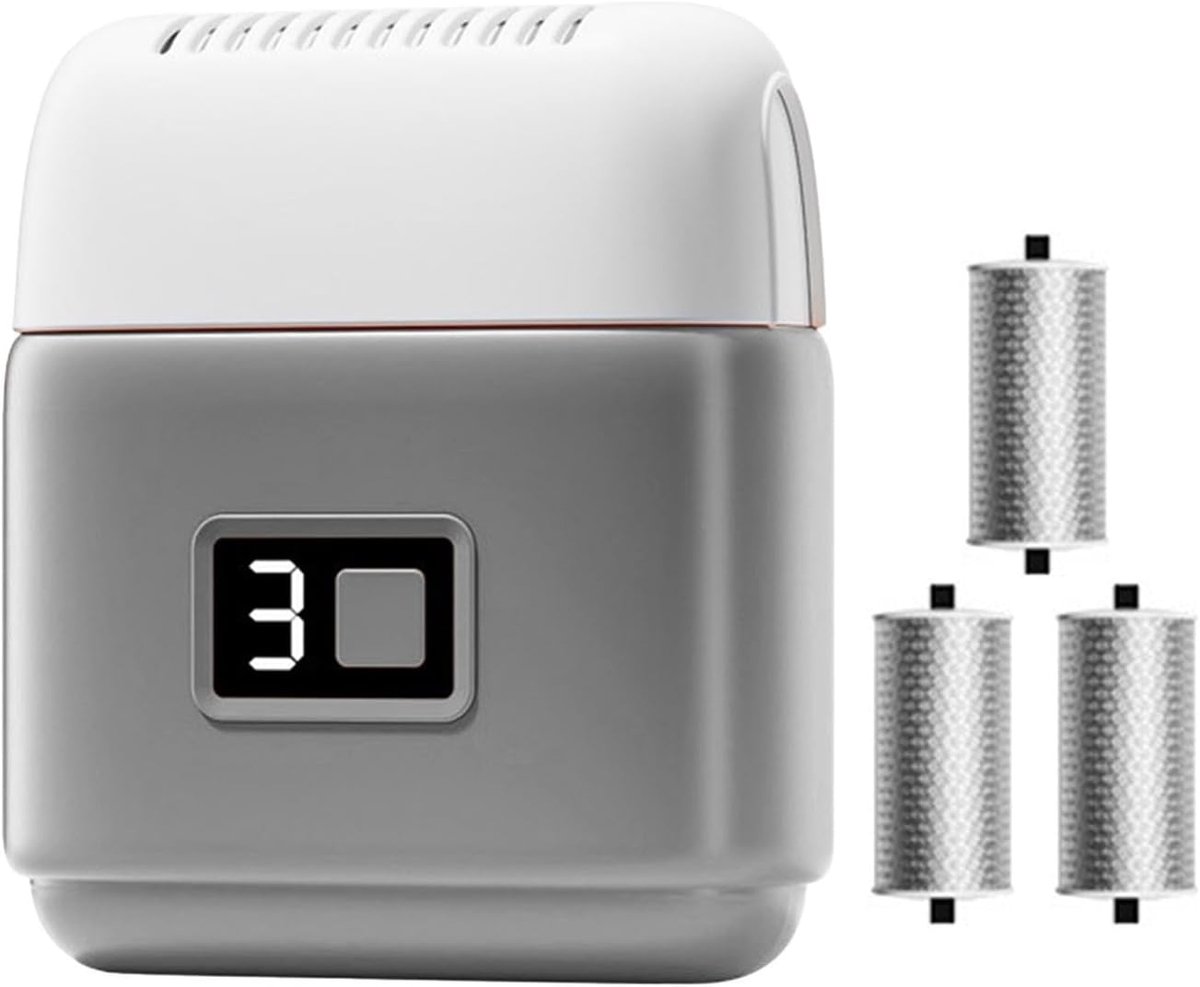 Elektrische Voetslijper - Eeltverwijderaar Voeten - Huidvernieuwing Voeten - Drie Slijpkoppen - 9x8x3cm