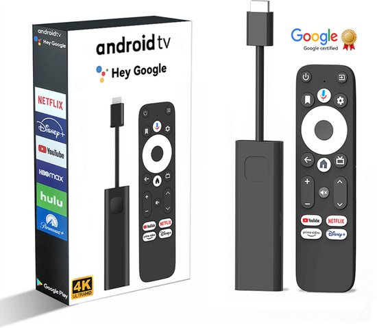 GD1 Chromecast - 4K Ondersteuning - Google Gecertificeerd - Google Assistant