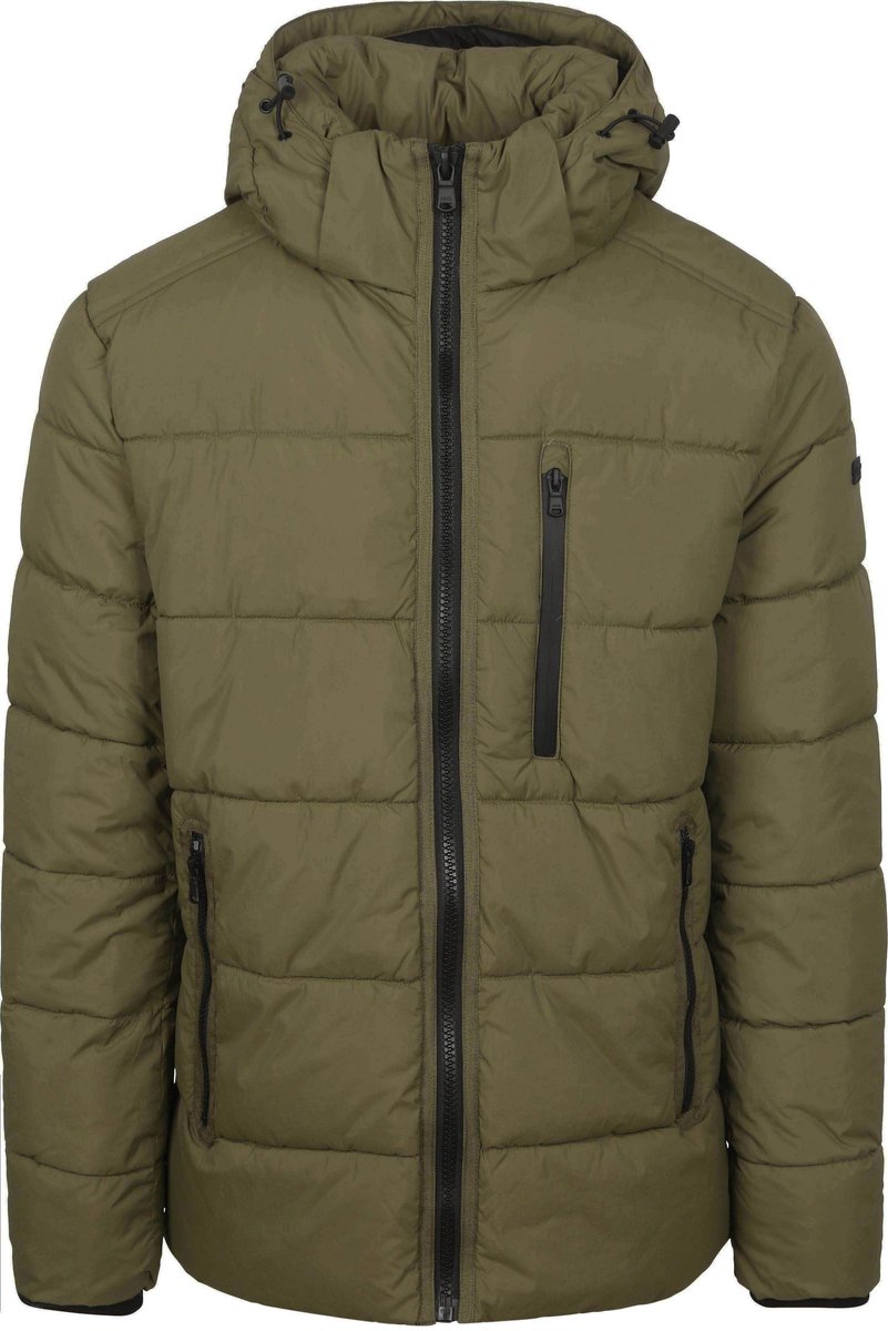 McGregor Jas Hooded Puffer Groen - Maat 3XL - Heren - Winterjassen