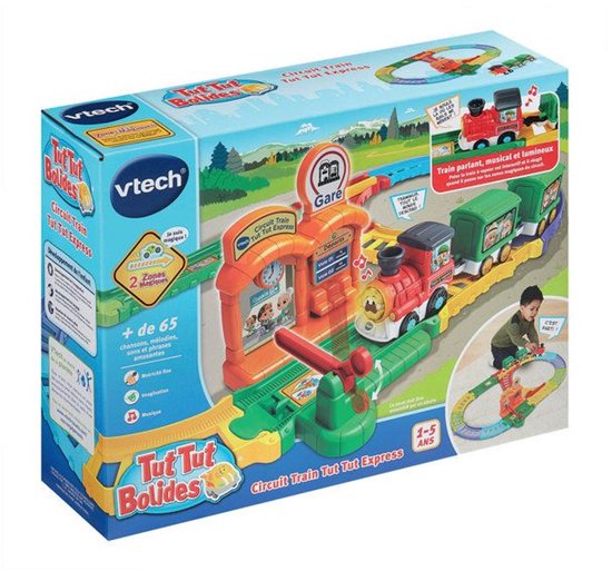 VTECH - TUT TUT BOLIDES - TUT TUT EXPRESS TRAIN CIRCUIT (+ PETER STOOMTREIN) - Meerkleurig van Vtech — afbeelding 4