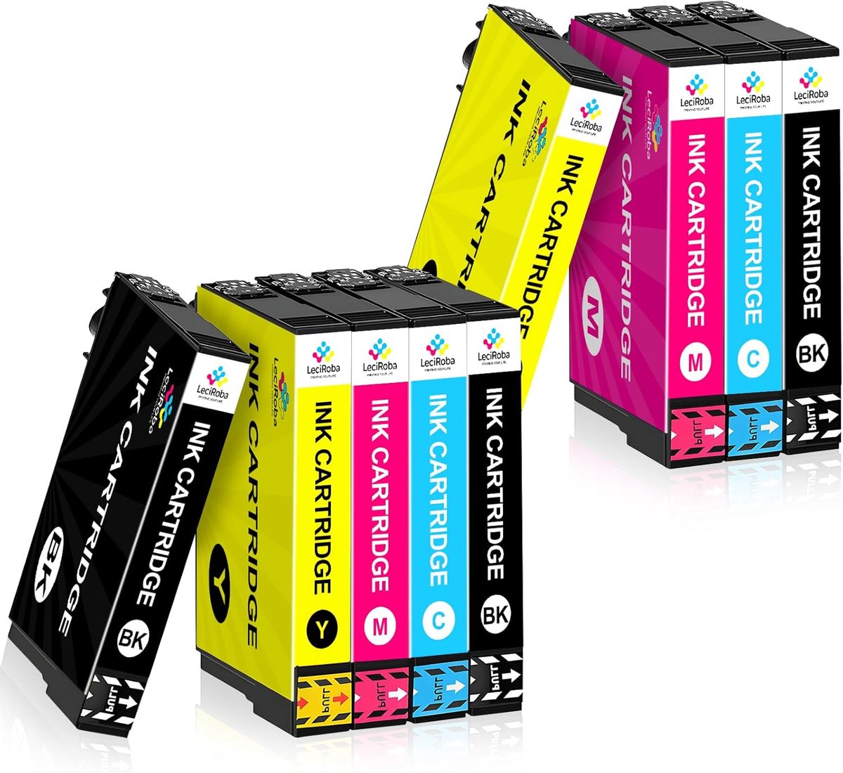 Inktcartridges Set - Printerinkt Navulling - Zakelijk Printen - Hoog Rendement - 9 Stuks - Multicolor