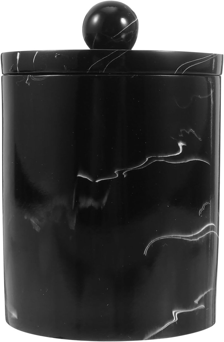 Opbergdoos Marmerpatroon - Tandenstoker Houder - Badkamer Organisatie - Beschermend Deksel - 83 x 83 x 119 cm