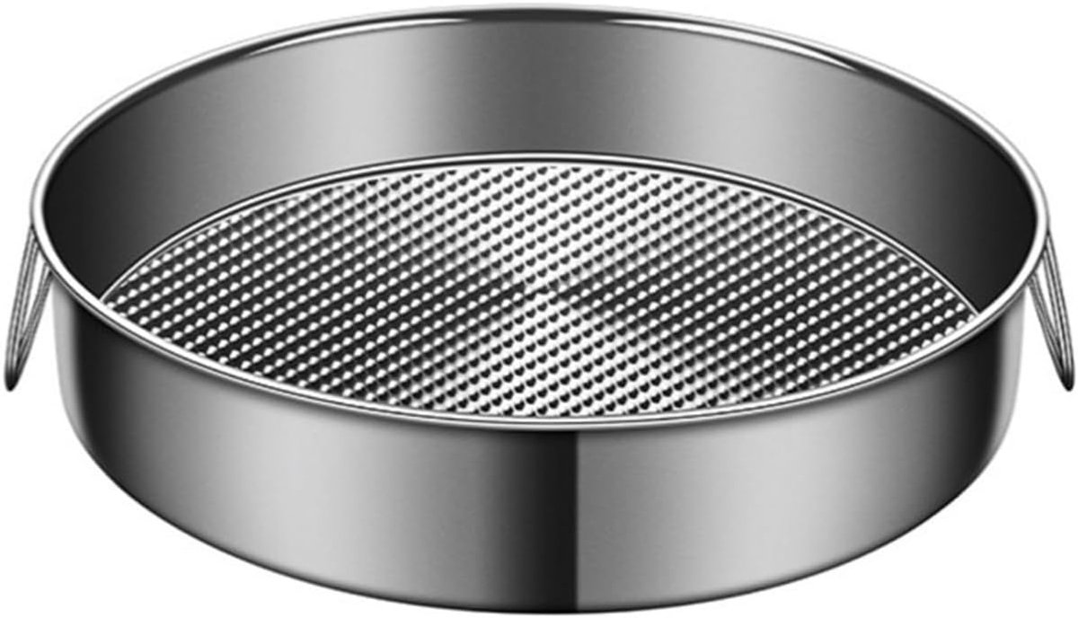Ronde Bakpan - Cakeblik Ovenschaal - Bakken en Braden - Vaatwasserbestendig - 26CM - Zilver