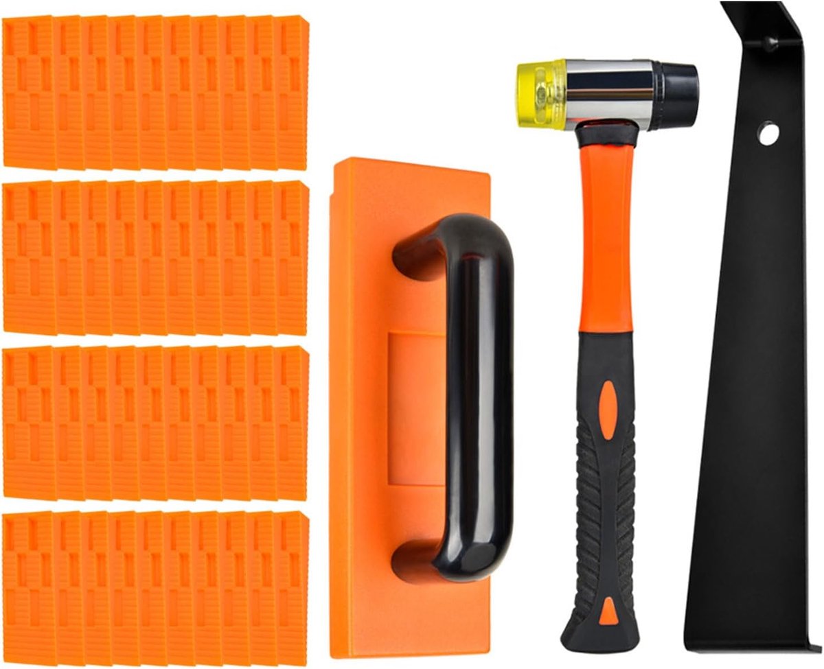 Vloeren Installatie Kit - Laminaat Gereedschap - Vloeren Leggen - Versterkte Mallet - Set van 43