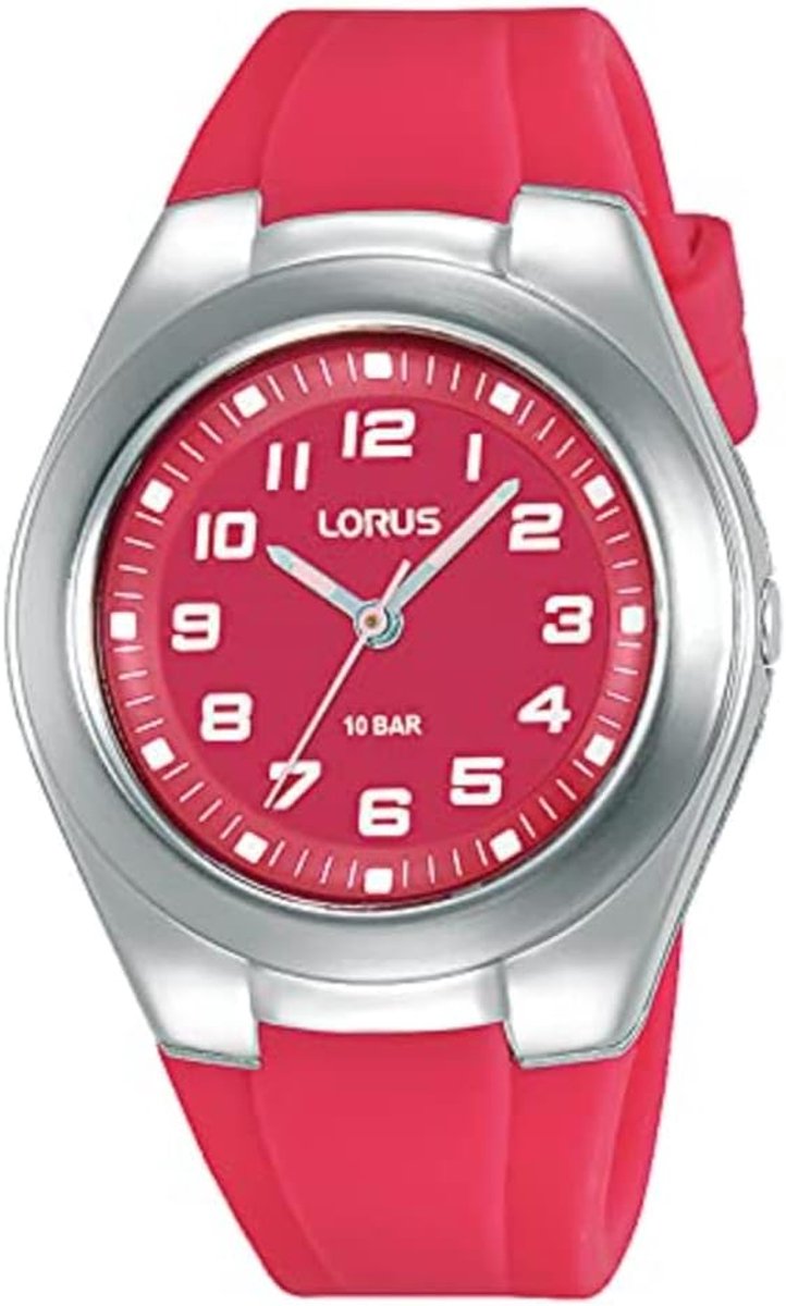 Analoge Quartz Horloge - Tijdwaarnemer Polshorloge - Dagelijks Gebruik - Siliconen Band - 16.1 x 14.8 cm - Rood