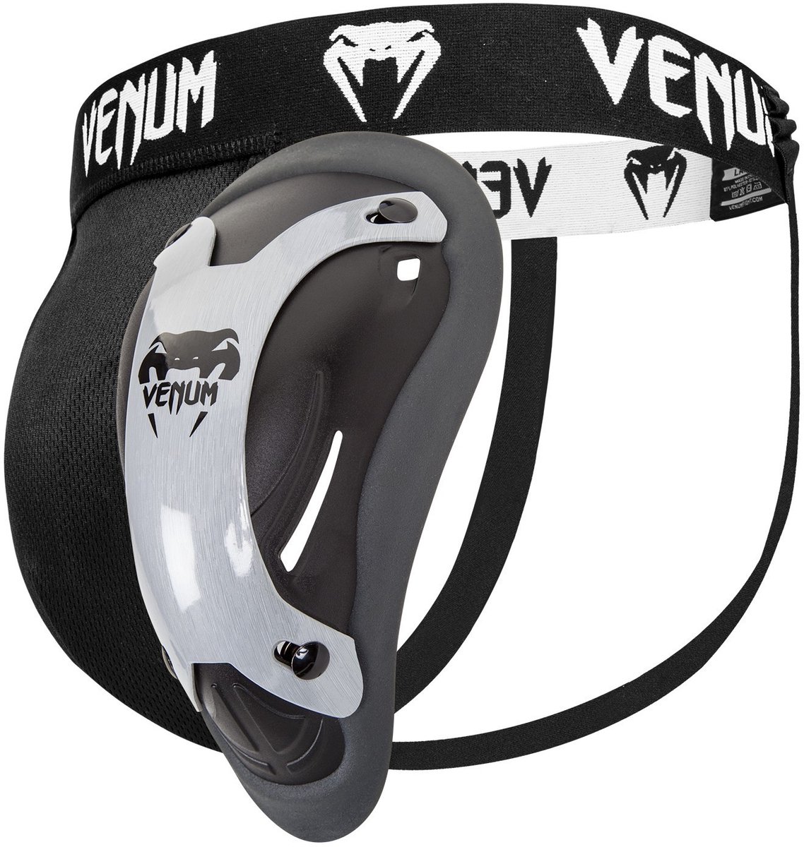 Venum Competitor Kruisbeschermer - zwart, zilver - maat XL